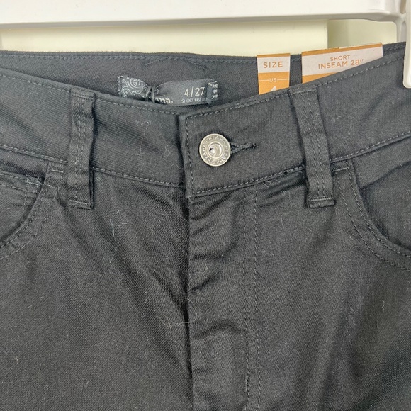Prana Oday (yay!) Jean 4/27 28" inseam NWT Black Out, straight leg Sustainable - Picture 8 of 13
